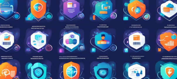 Create an informative and visually appealing graphic featuring a computer screen displaying a comparison chart of the top free VPN services from 2022. Include icons representing privacy, security, speed, and accessibility, with colorful labels for each VPN provider. The background should depict a digital world concept, with elements like data streams, a globe, and security shields to emphasize internet freedom and protection.